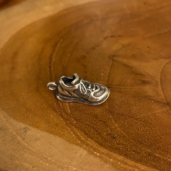 RETIRED James Avery Running Shoe Charm, Sterling Silver - Picture 1 of 3